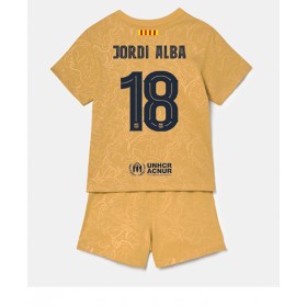Baby Fußballbekleidung Barcelona Jordi Alba #18 Auswärtstrikot 2022-23 Kurzarm (+ kurze hosen)